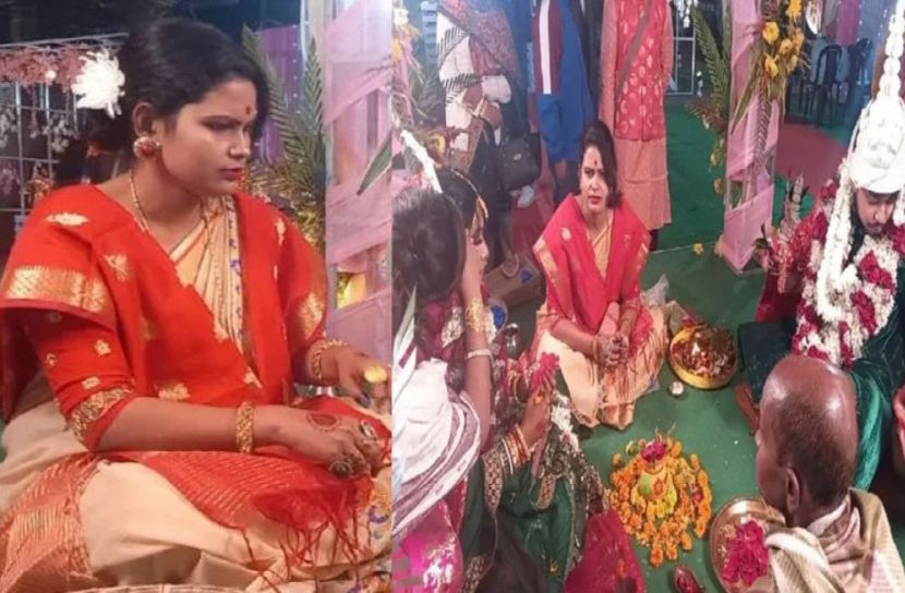 নবদম্পতির বিয়ে দিলেন নারী পুরোহিত