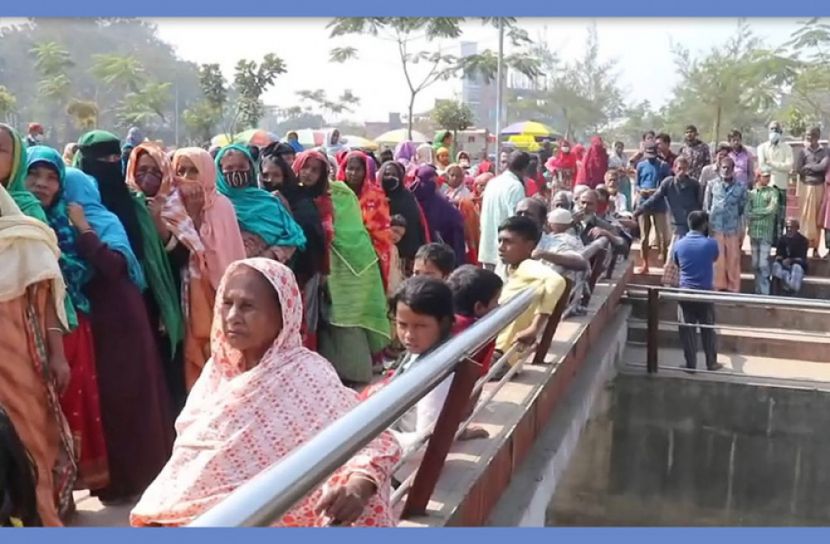 কিশোরগঞ্জে দুস্থ ও অসহায় শীতার্তদের মাঝে কম্বল বিতরণ