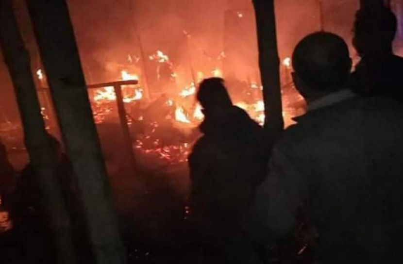 ঠাকুরগাঁওয়ে আগুনে ১৯টি বাড়ি ভস্মীভূত