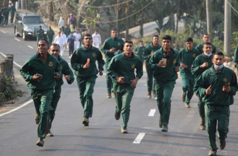 রাঙামাটি সেনা রিজিয়নের উদ্যোগে ম্যারাথন-২০২১ প্রতিযোগিতা