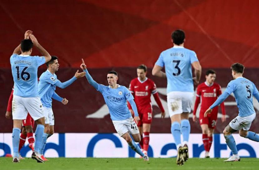 লিভারপুলকে উড়িয়ে দিল ম্যানসিটি