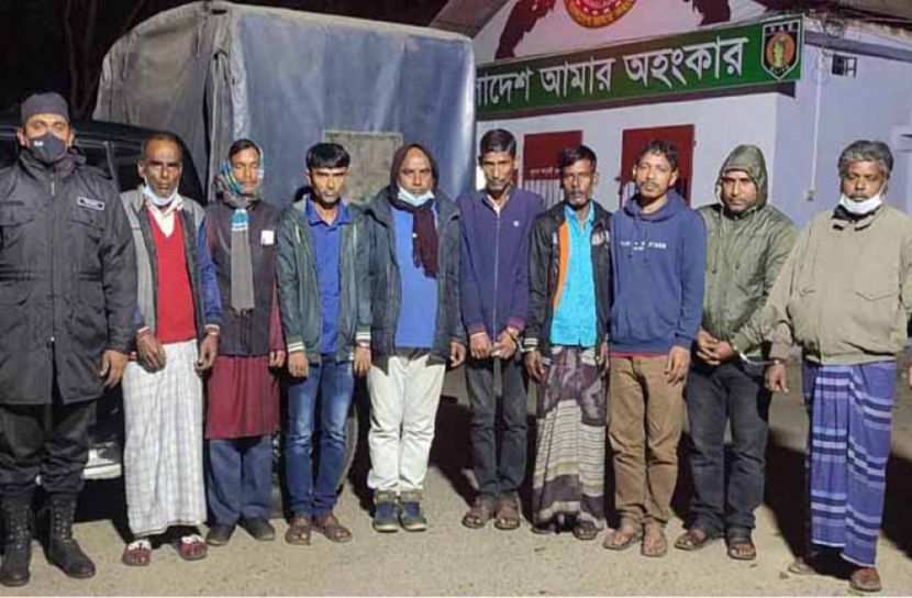 সিলেটে চোলাই মদসহ আটক ৯ কারবারি কারাগারে