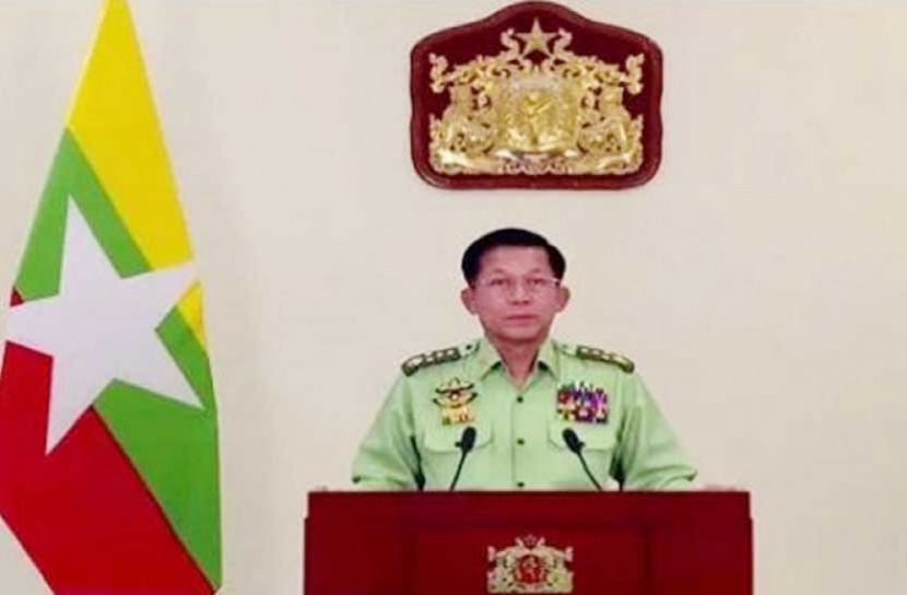 ক্ষমতা হস্তান্তরের প্রতিশ্রুতি মিয়ানমার সেনাপ্রধানের