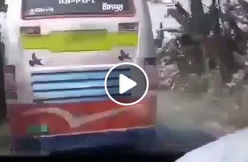 চাঁদপুরের বাস দুর্ঘটনার ভিডিও ভাইরাল