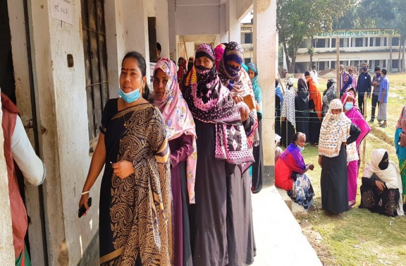 বান্দরবান পৌর নির্বাচনে শান্তিপূর্ণ ভোটগ্রহণ চলছে