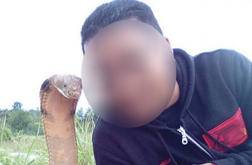 সাপের সঙ্গে সেলফি তুলতে গিয়ে...