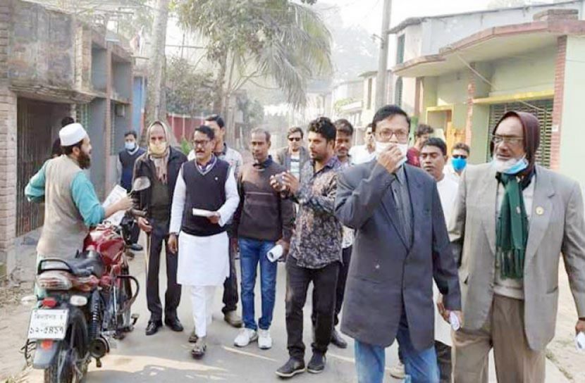 কালীগঞ্জে ধানের শীষ প্রতীকে গণসংযোগ   