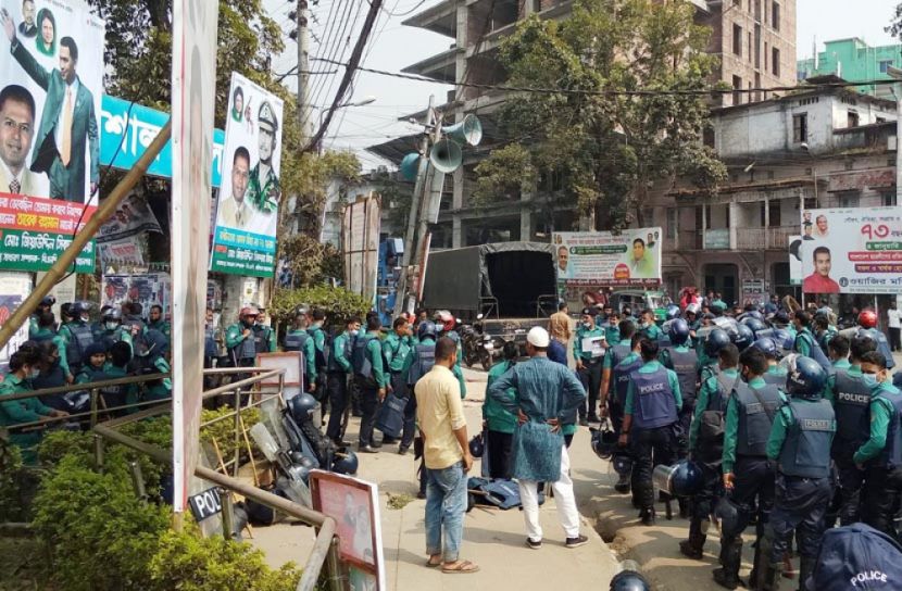 বরিশালে বিএনপির সমাবেশ শুরু: পুলিশি নজরদারিতে নগরী