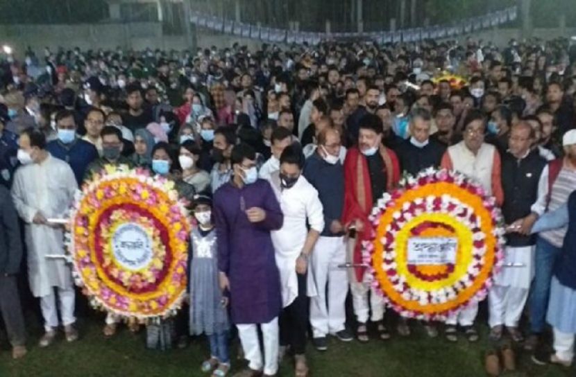 মৌলভীবাজার ভাষা শহীদদের প্রতি শ্রদ্ধা নিবেদন