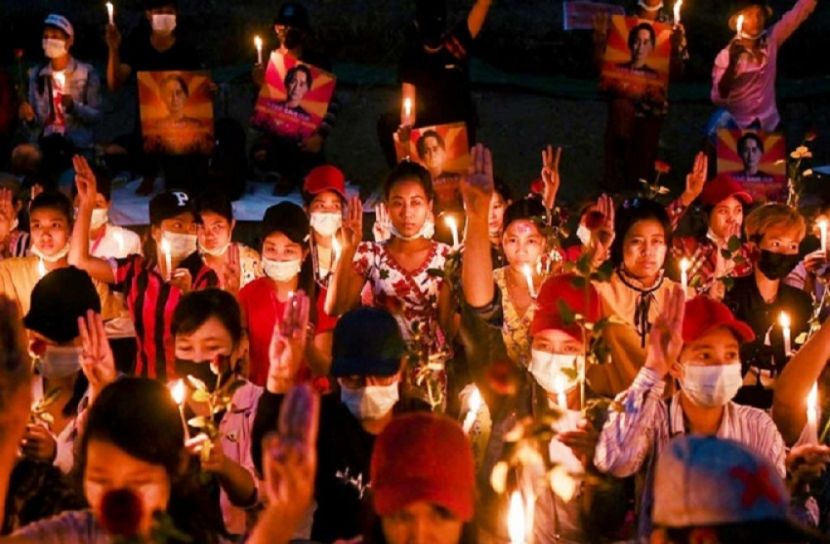 মিয়ানমারে সেনাবিরোধী সর্বাত্মক ধর্মঘটের ডাক