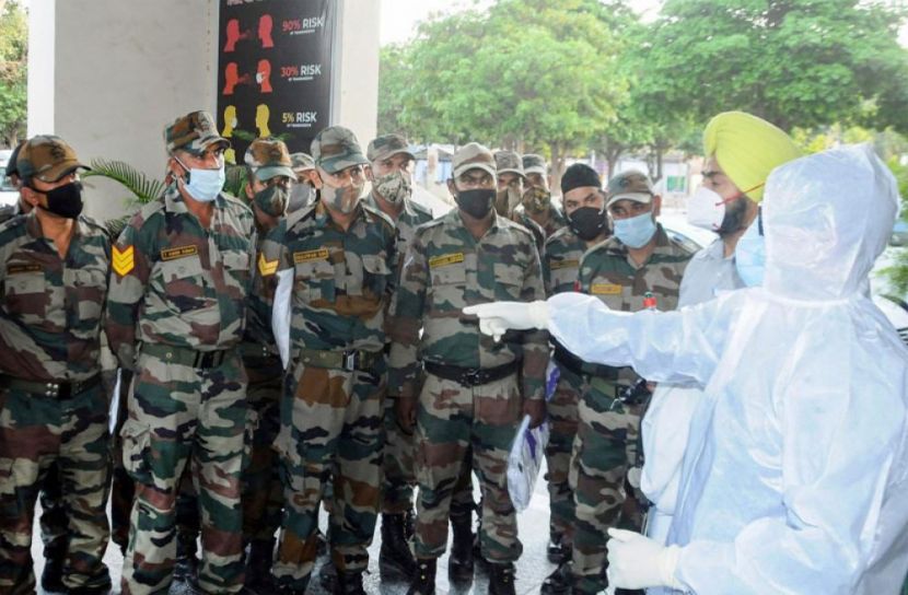 ভারতে করোনায় মোকাবিলায় সেনাবাহিনী