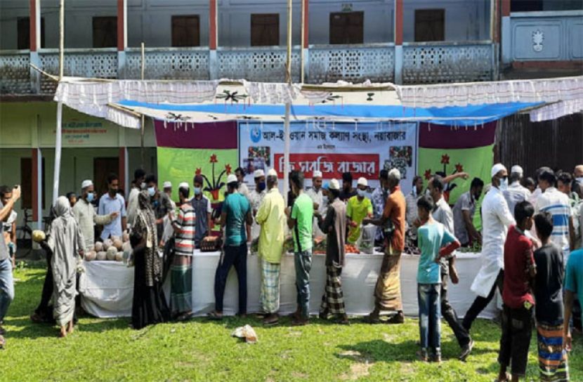 জুড়ীতে ফ্রি সবজি বাজার  