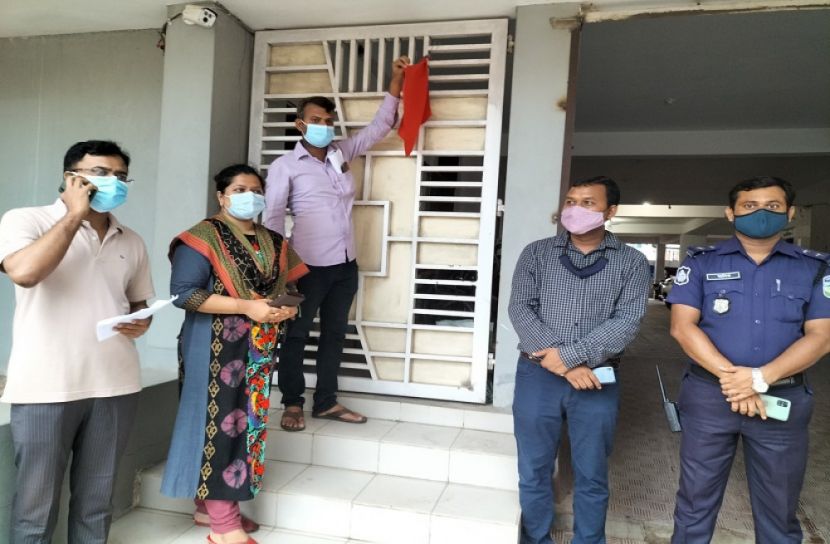 জামালপুরে ৭০ বাড়িতে লকডাউন 