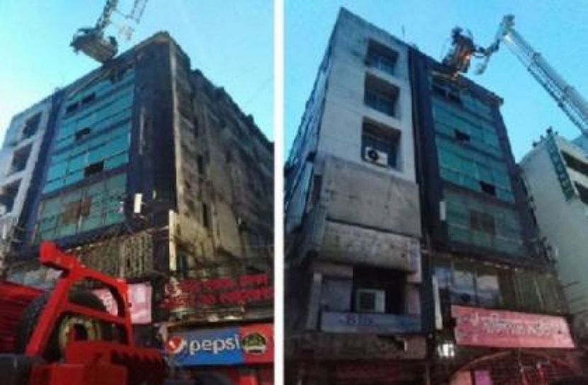 গফুর টাওয়ারের আগুন নিয়ন্ত্রণে
