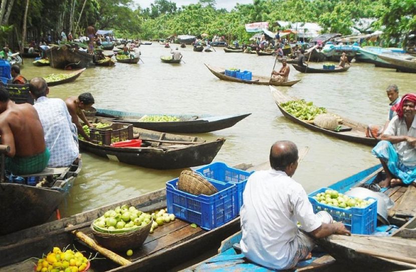 জমে ওঠেছে ভাসমান পেয়ারার হাট