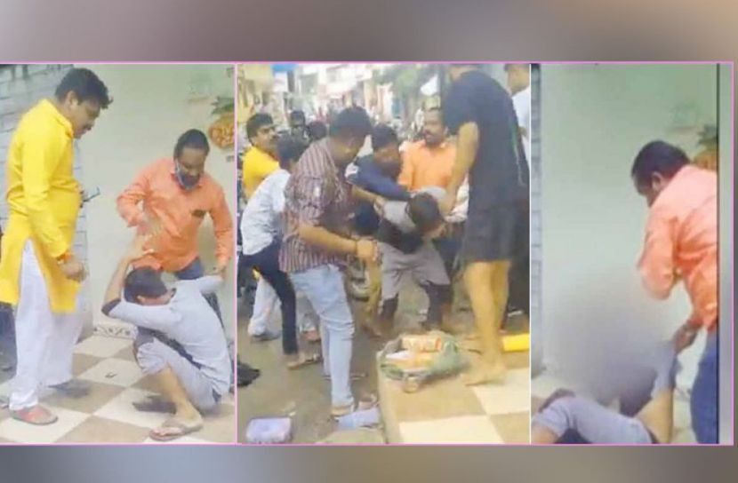 মুসলিম চুড়ি বিক্রেতাকে বেধড়ক মারপিট!