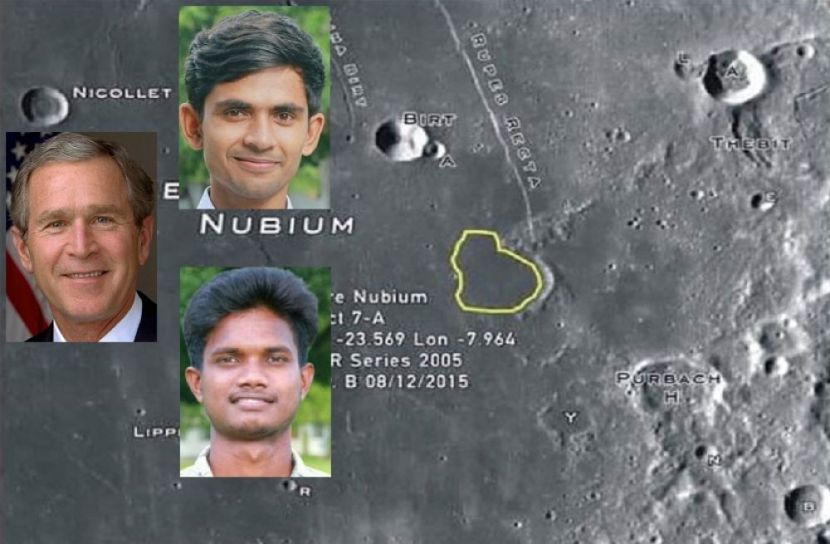 সাবেক মার্কিন প্রেসিডেন্ট জর্জ ডব্লিউ বুশের ডানে দুই বন্ধু শাকিল ও শাহিন