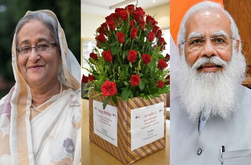 মোদির জন্মদিনে ৭১ গোলাপের শুভেচ্ছা