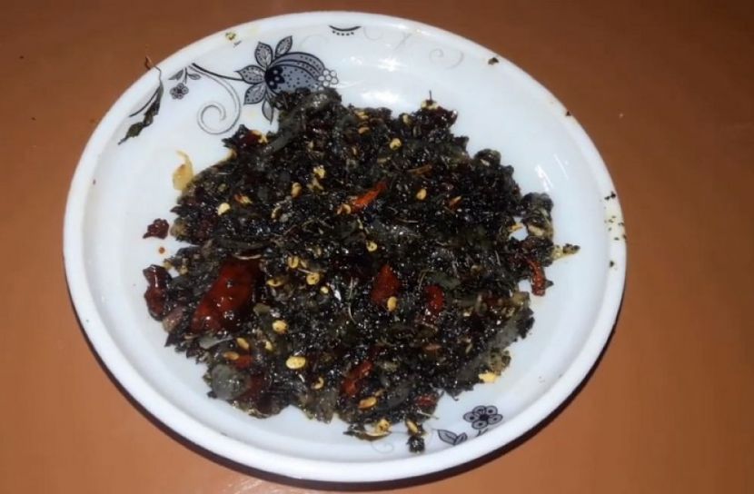শুকনো পাট শাক ভাজি
