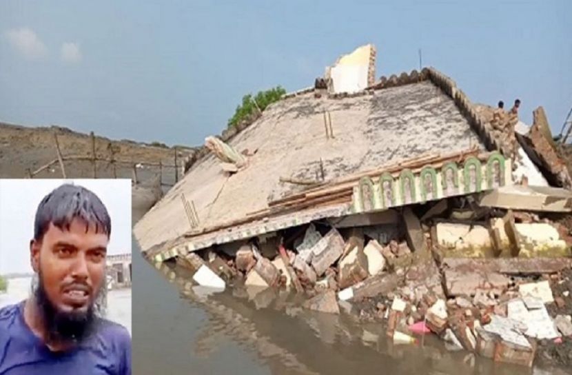 নদীগর্ভে হারিয়ে গেলো মসজিদটি