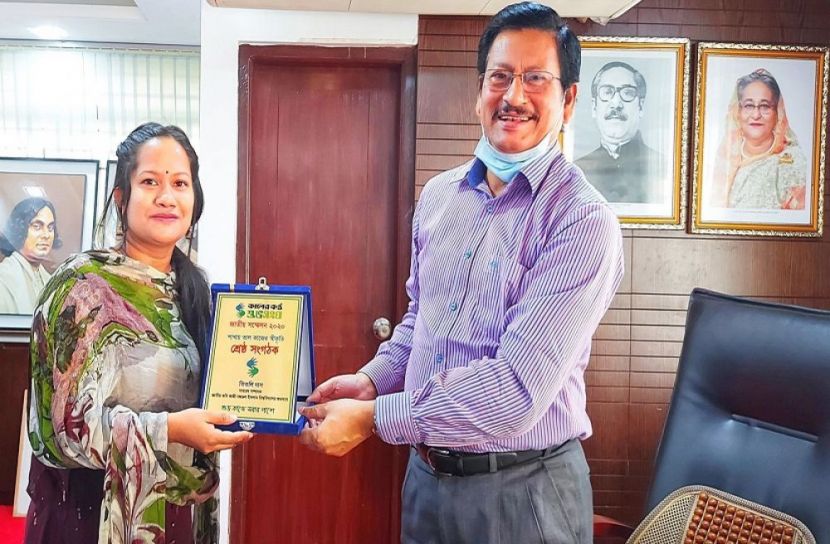 সম্মাননা পেলেন শুভসংঘের তিতলি দাস