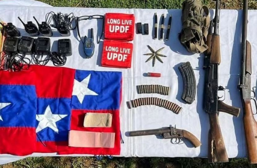 ইউপিডিএফের আস্তানায় সেনাবাহিনীর অভিযানে একে৪৭সহ অস্ত্র–গোলাবারুদ উদ্ধার : আইএসপিআর