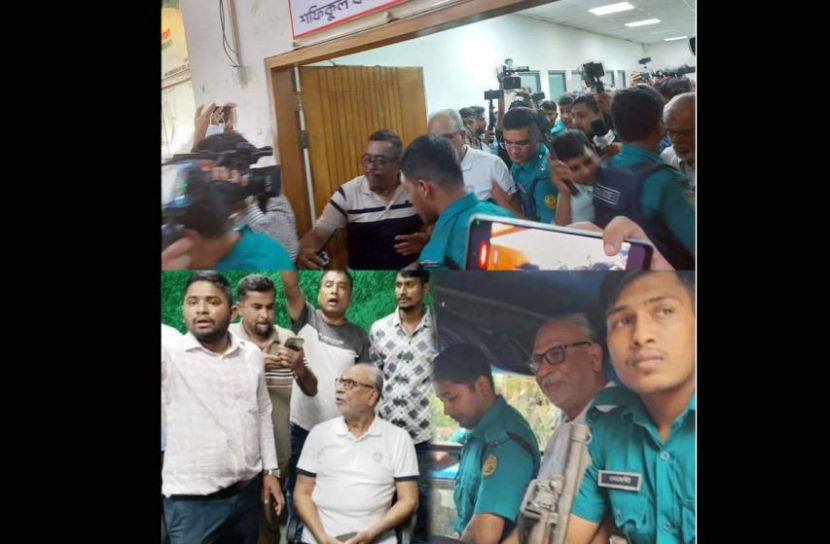 লতিফ সিদ্দিকী ও ঢাকা বিশ্ববিদ্যালয়ের শিক্ষককে অবরুদ্ধ, পুলিশে সোপর্দ