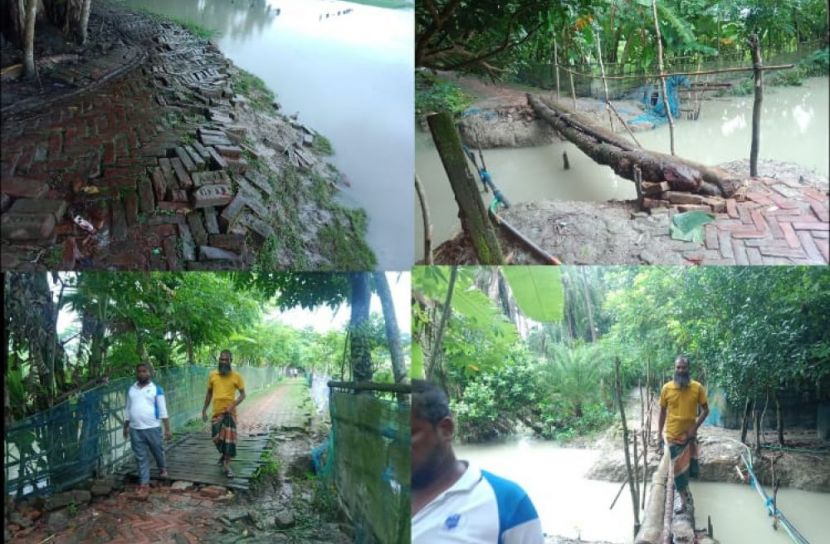 মোরেলগঞ্জে মরণফাঁদ ২ কিমি রাস্তা, দুর্ভোগে ৪০ হাজার মানুষ  