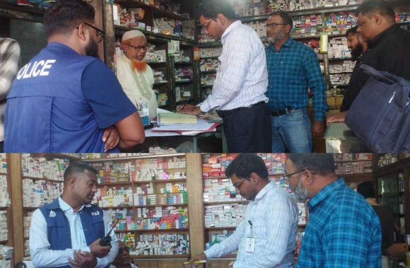 টঙ্গীবাড়িতে দুই ফার্মেসির মালিককে ১৭ হাজার টাকা জরিমানা