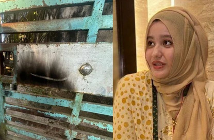ডাকসু নেত্রী রাফিয়ার বাড়িতে অগ্নিসংযোগ ও ককটেল বিস্ফোরণ