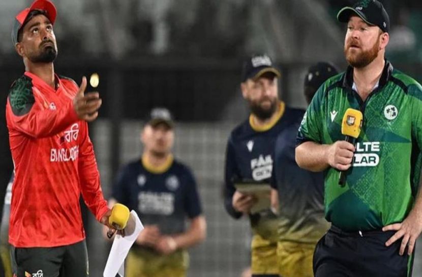 টসে জিতে আয়ারল্যান্ডের বিপক্ষে  ফিল্ডিংয়ে বাংলাদেশ