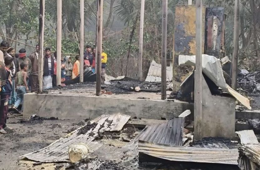 বসতঘরে দুর্বৃত্তের আগুনে শিশুর মৃত্যু, ৪ দিন পর মামলা দায়ের