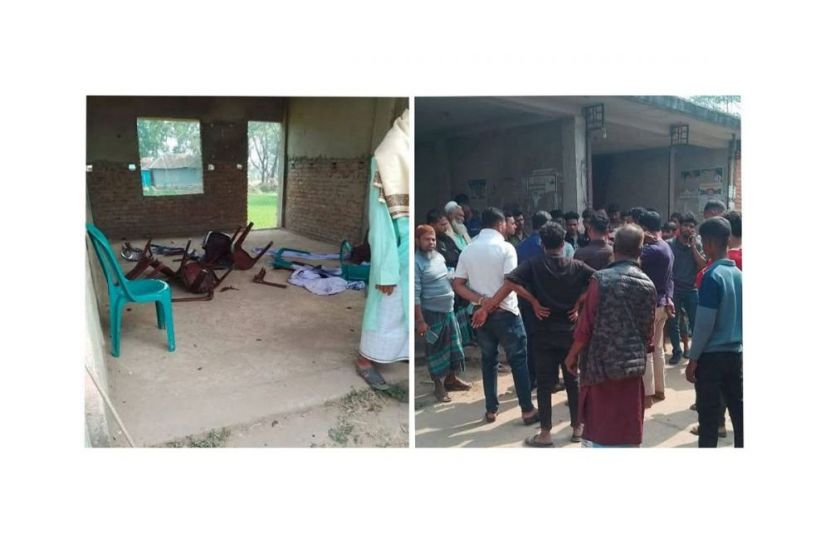 নোয়াখালীতে বিএনপির বিদ্রোহী প্রার্থীর নির্বাচনী কার্যালয়ে হামলা-ভাঙচুর