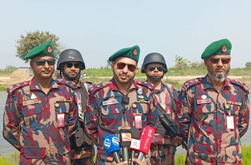 ত্রয়োদশ জাতীয় সংসদ নির্বাচন নিয়ে কুষ্টিয়ায় বিজিবির প্রেস ব্রিফিং