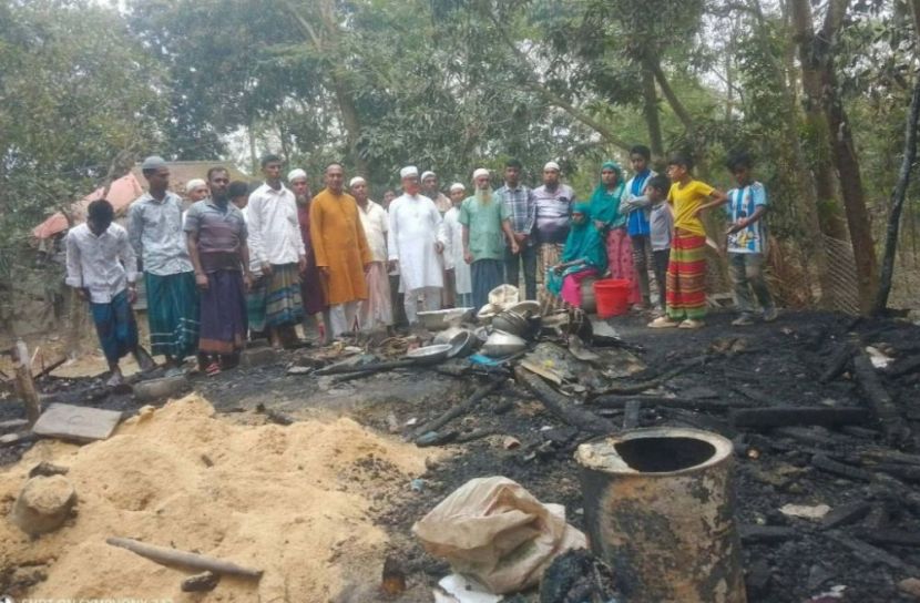 রাঙ্গাবালীর সামুদাফৎ গ্রামে অগ্নিকাণ্ড