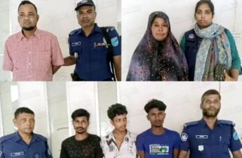 মাদারীপুরের ডাসারে মানবপাচার মামলার সাজাপ্রাপ্ত পলাতক আসামিসহ গ্রেফতার ৫