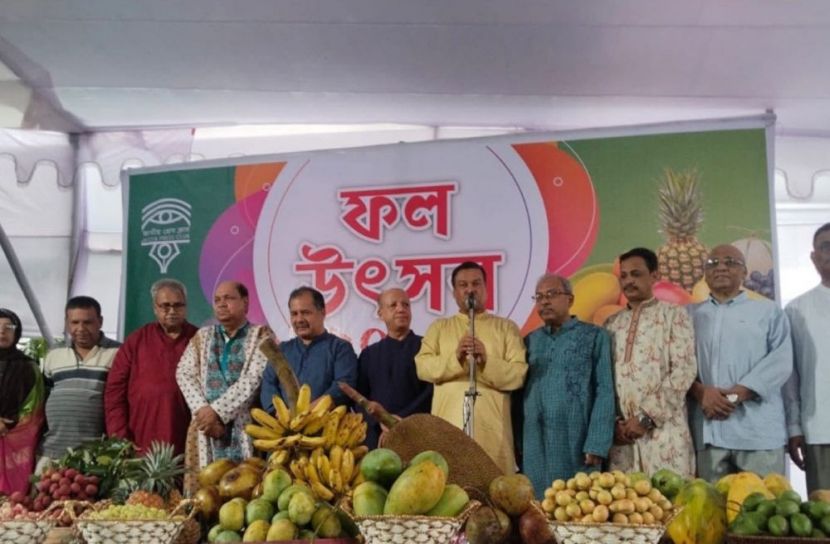 দেশি ফলের প্রদর্শনীতে জমজমাট প্রেস ক্লাব