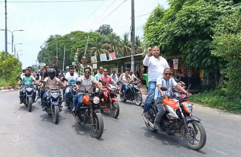 মাদারীপুরে মাঠে বিজিবি, রাজপথে যুবদল