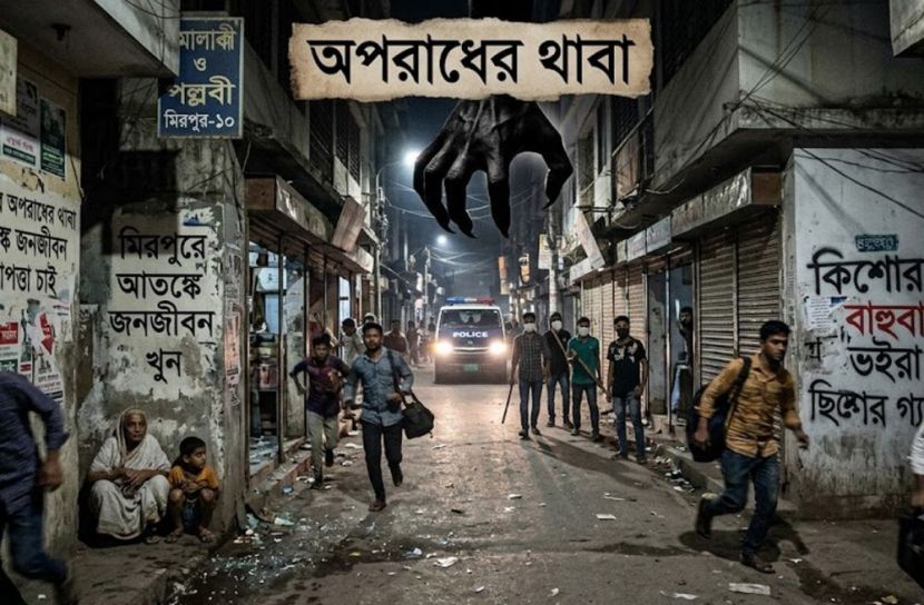 মিরপুরে অপরাধের থাবা, আতঙ্কে জনজীবন