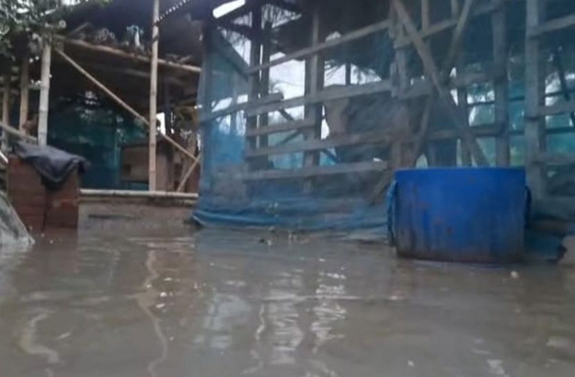 মোল্লাহাটে মাত্র ১'শ মিটার ড্রেনের অভাবে জলাবদ্ধতায় অর্ধশতাধিক পরিবার   