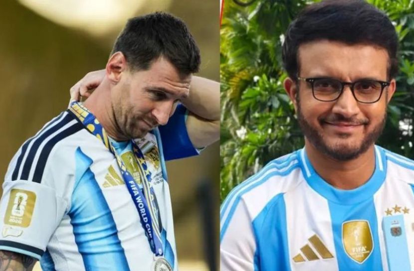 মেসিকে সমর্থন সৌরভের