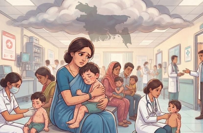 থামছেই না হামের ভয়াল থাবা