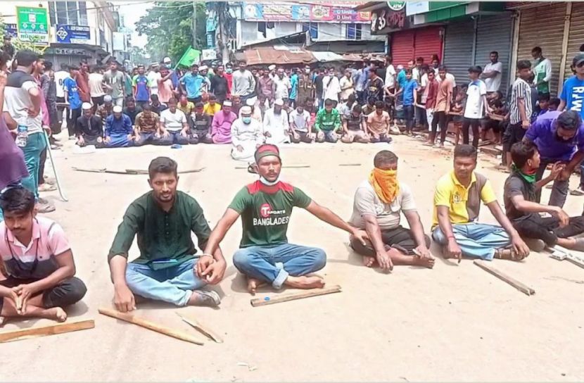  চব্বিশের আন্দোলনে ঝালকাঠির রাস্তায় নেমেছিল হাজারো ছাত্র-জনতা